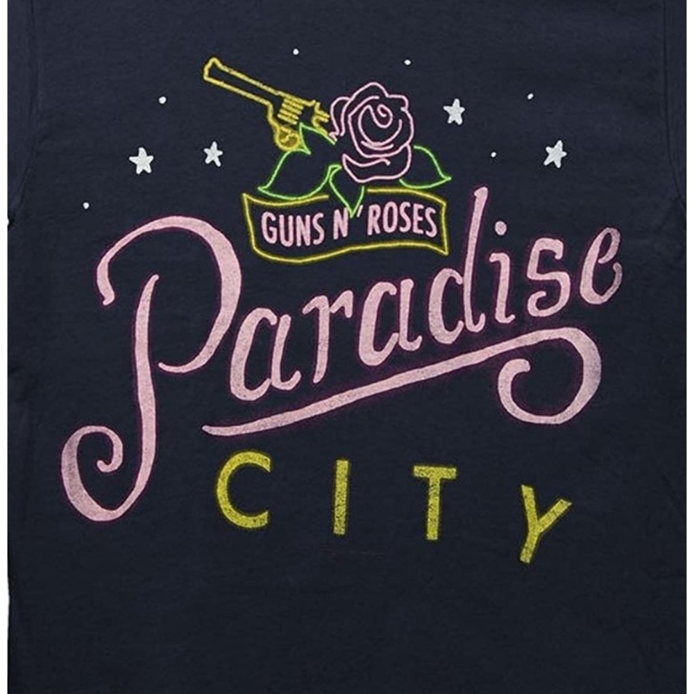 Guns N Roses Women’s Paradise City T Shirt - Picture 2 of 3